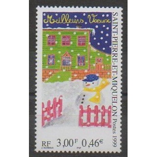 Buy this stamp of Saint-Pierre et Miquelon of the year 1999 (Nb 705).