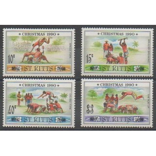 Buy this set of stamps of Saint-Christophe of the year 1990 (Nb 727/730).