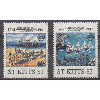 Acheter cette série de timbres de Saint-Christophe de l'année 1992 (No 760/761).
