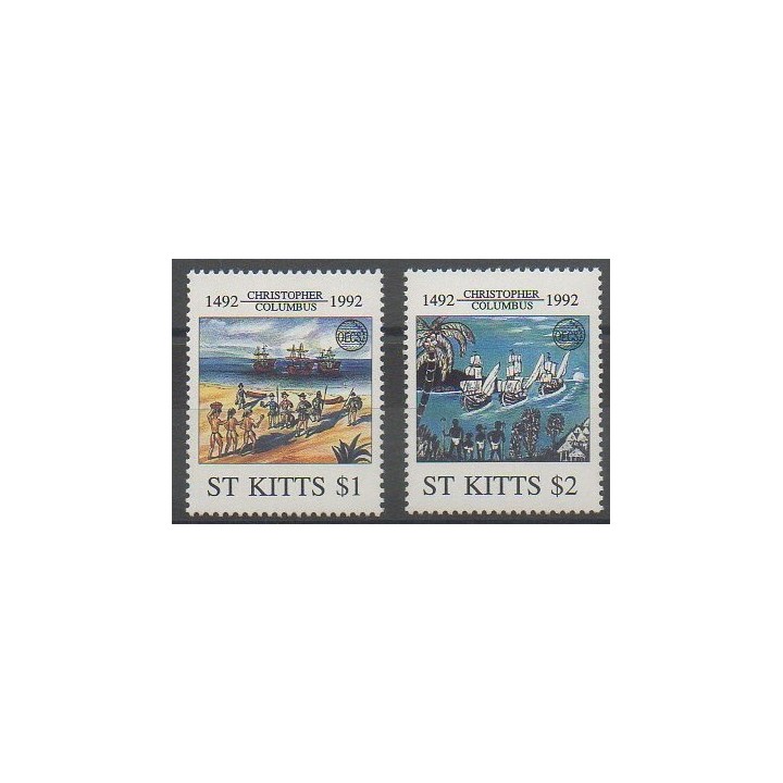 Buy this set of stamps of Saint-Christophe of the year 1992 (Nb 760/761).