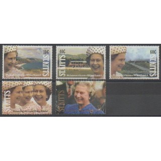 Buy this set of stamps of Saint-Christophe of the year 1992 (Nb 751/755).