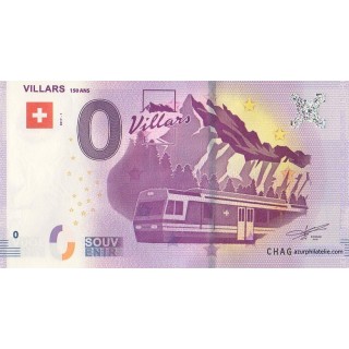 Billet souvenir touristique - 2017-1 - Villars - 150 Ans - ()