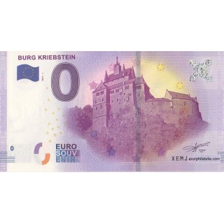 Billet souvenir touristique - 2017-1 - Burg Kriebstein - (Saxe)