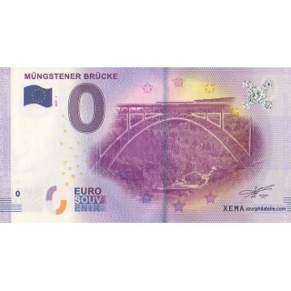 Billet souvenir touristique - 2017-1 - Mungstener Brucke - (Rhénanie-du-Nord-Westphalie)
