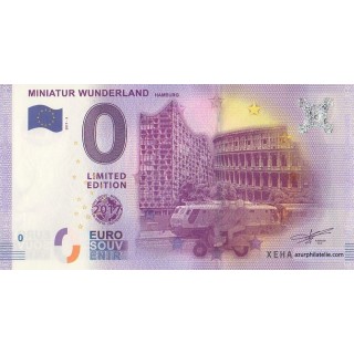 Billet souvenir - Miniatur Wunderland - Hamburg 2017 (Limited Edition) - 2017