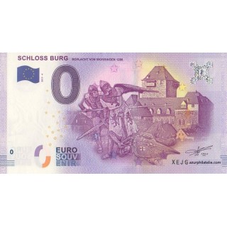 Billet souvenir touristique - 2017-4 - Schloss Burg - Schlacht Von Worringen 1288 - (Rhénanie-du-Nord-Westphalie)