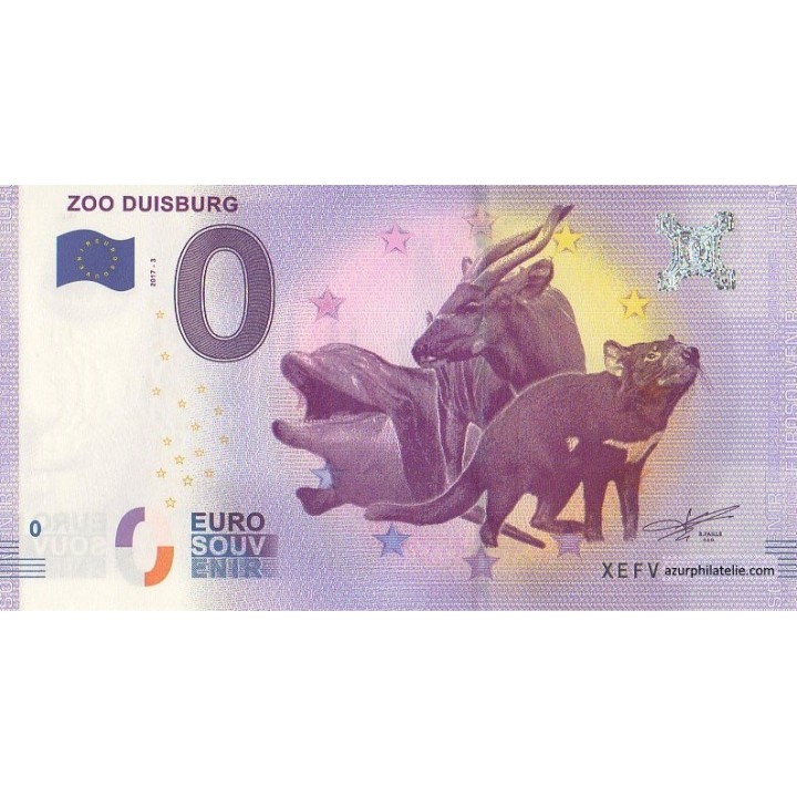 Billet souvenir - Zoo Duisburg - 2017