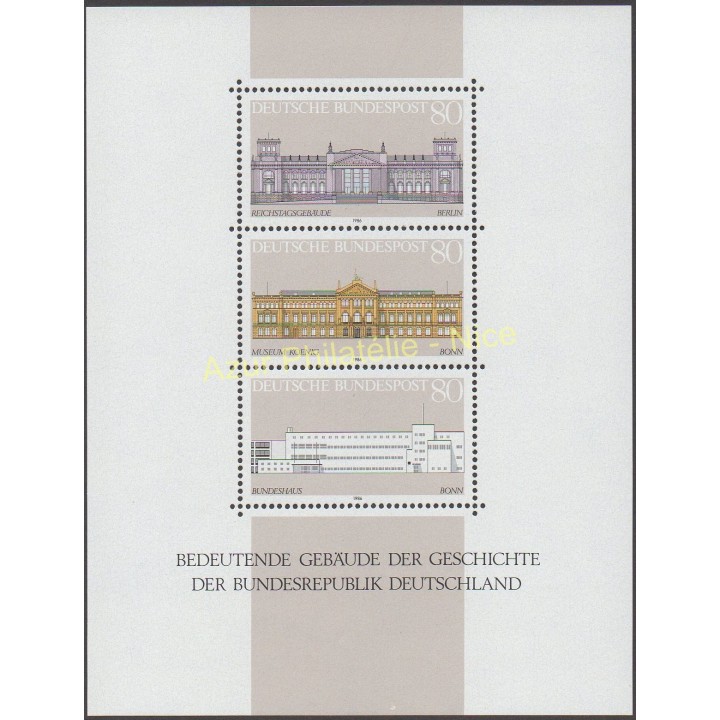 Timbres - Thème monuments - Allemagne occidentale (RFA) - 1986 - No BF 19