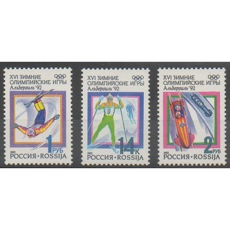Russie - 1992 - No 5915/5917 - Jeux Olympiques d'été