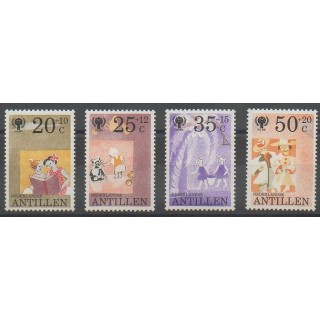 Acheter cette série de timbres des Antilles néerlandaises de l'année 1979 (No 588/591).