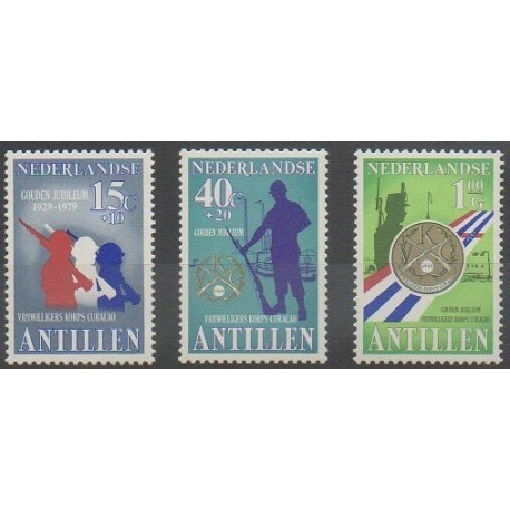 Antilles néerlandaises - 1979 - No 582/584 - Histoire militaire