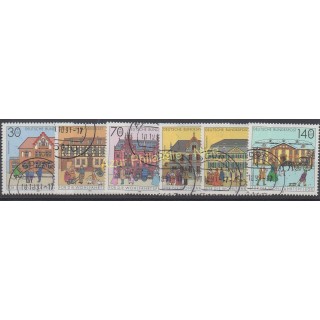 Timbres - Thème monuments - Allemagne occidentale (RFA) - 1991 - No 1395/1400