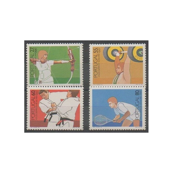 Acheter cette série de timbres du Portugal de l'année 1988 (No 1740/1743).