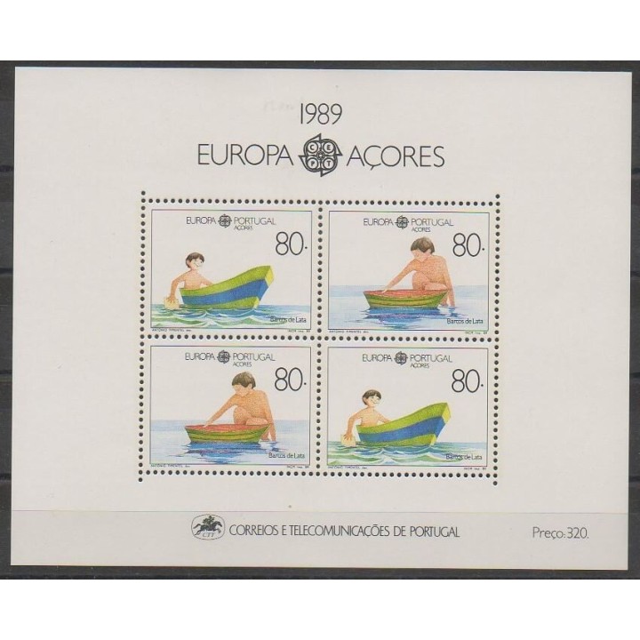Buy this souvenir sheet  of Portugal (Azores) of the year 1989 (Nb BF10).