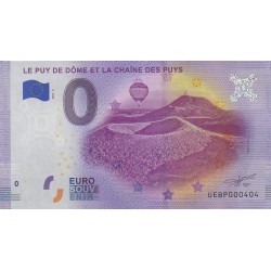 Euro banknote memory - 63 - Le-Puy-de-Dôme et la chaîne des puys - 2020-5 - Nb 404