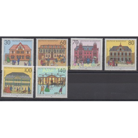 Allemagne - 1991 - No 1395/1400 - Monuments