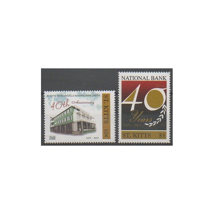Acheter cette série de timbres de Saint-Christophe de l'année 2011 (No 1534/1535).