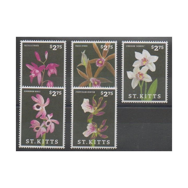 Acheter cette série de timbres de Saint-Christophe de l'année 2013 (No 1597/1601).