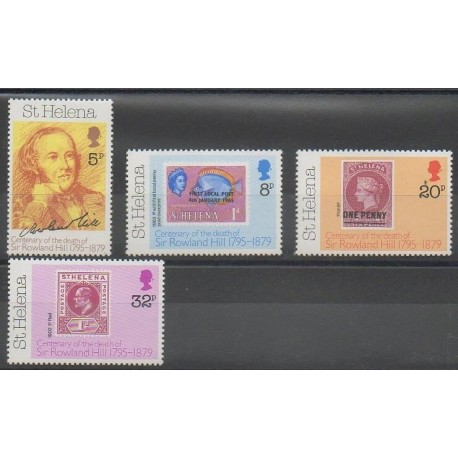 Sainte-Hélène - 1979 - No 316/319 - Timbres sur timbres - Philatélie