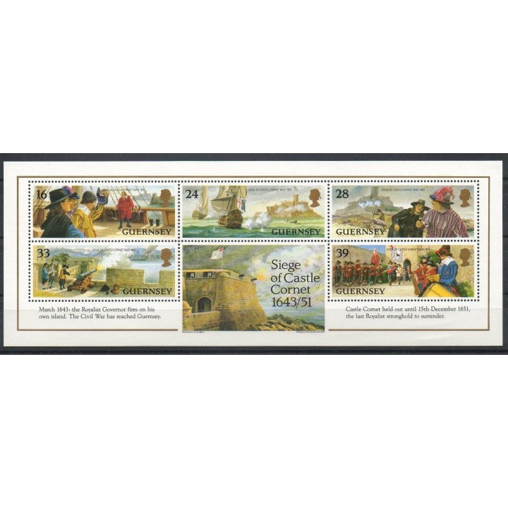 Timbres - Thème histoire divers - Guernesey - 1993- No BF 24