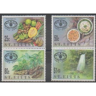 Buy this set of stamps of Saint-Christophe of the year 1995 (Nb 832/835).