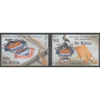 Acheter cette série de timbres de Saint-Christophe de l'année 1998 (No 895/896).