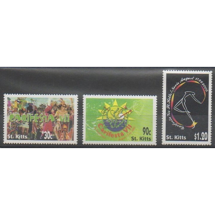 Buy this set of stamps of Saint-Christophe of the year 2000 (Nb 928A/928C).