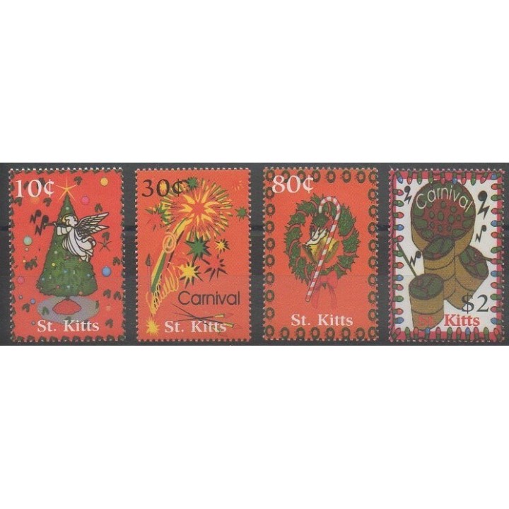 Acheter cette série de timbres de Saint-Christophe de l'année 2001 (No 1046/1049).