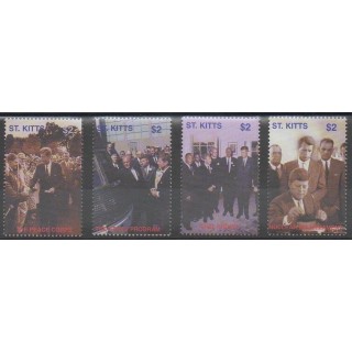 Acheter cette série de timbres de Saint-Christophe de l'année 2002 (No 1095/1098).