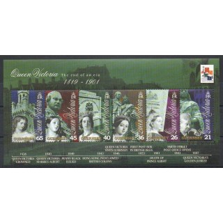 Timbres - Thème royauté - Guernesey - 2001- No BF 44