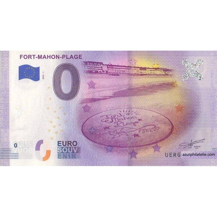 Billet souvenir touristique - 2020-1 - Fort-Mahon-Plage - (Somme)