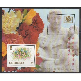 Timbres - Thème émis lors d'une exposition - Guernesey - 1994- No BF 27