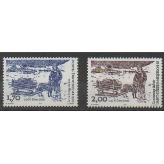 Buy this set of stamps of Saint-Pierre et Miquelon of the year 2000 (Nb 711/712).