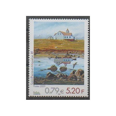 Saint-Pierre et Miquelon - 2001 - No 743 - Églises