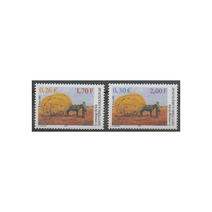 Acheter cette série de timbres de Saint-Pierre et Miquelon de l'année 2001 (No 741/742).
