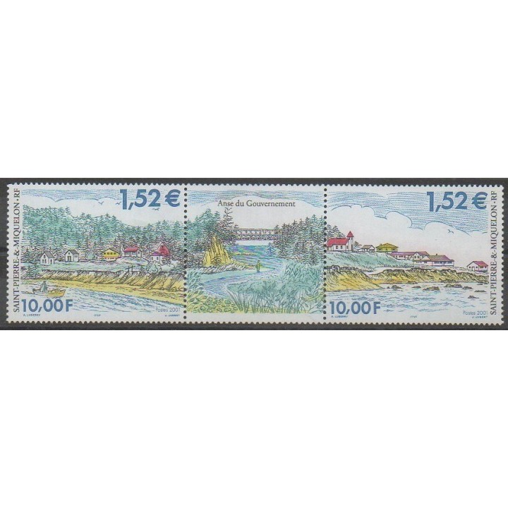 Buy this set of stamps of Saint-Pierre et Miquelon of the year 2001 (Nb 750/751).