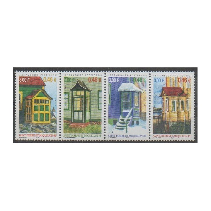 Acheter cette série de timbres de Saint-Pierre et Miquelon de l'année 2001 (No 746/749).