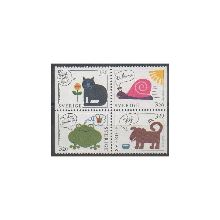 Acheter cette série de timbres de Suède de l'année 1994 (No 1818/1821).