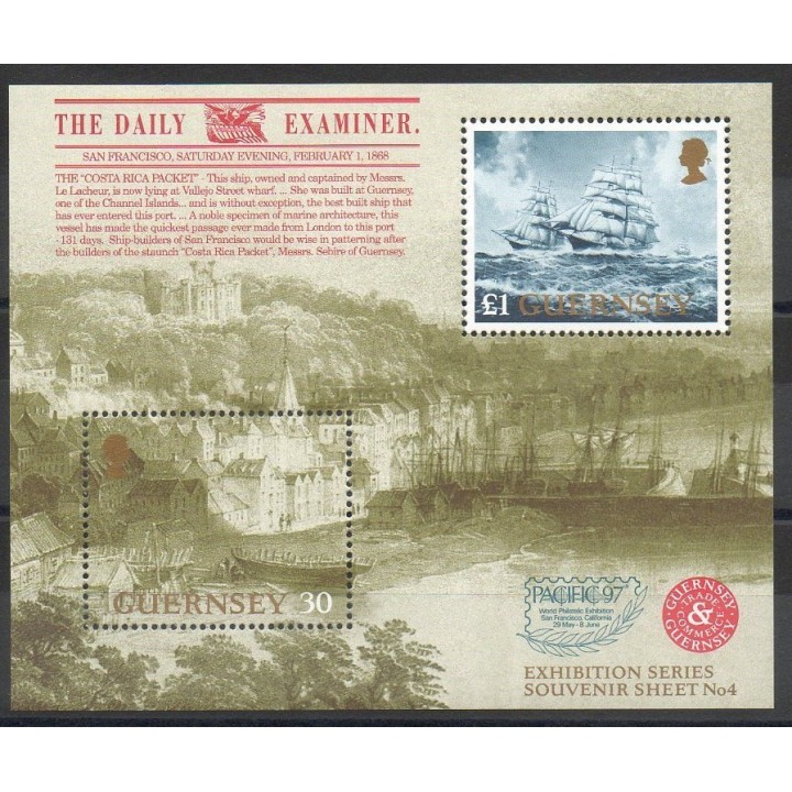 Stamps - Theme boats - Guernsey - 1997- Nb BF 37