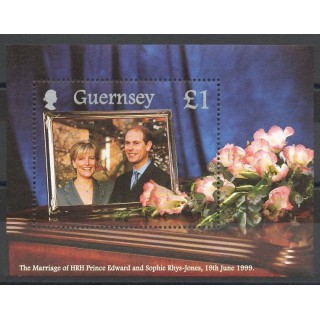 Timbres - Thème royauté - Guernesey - 1999- No BF 41