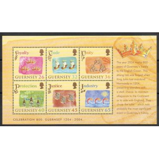 Timbres - Thème royauté - Guernesey - 2004- No BF 54