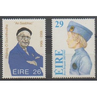 Acheter cette série de timbres d'Irlande de l'année 1983 (No 502/503).