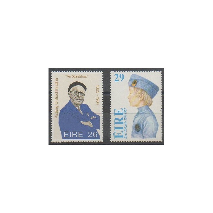 Acheter cette série de timbres d'Irlande de l'année 1983 (No 502/503).