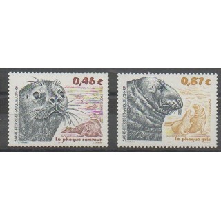 Acheter cette série de timbres de Saint-Pierre et Miquelon de l'année 2002 (No 774/775).
