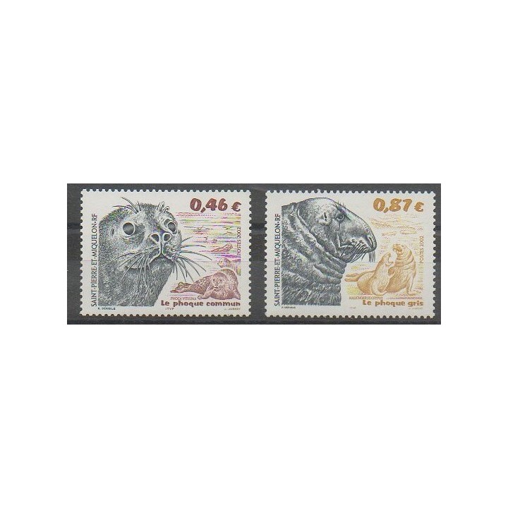 Acheter cette série de timbres de Saint-Pierre et Miquelon de l'année 2002 (No 774/775).