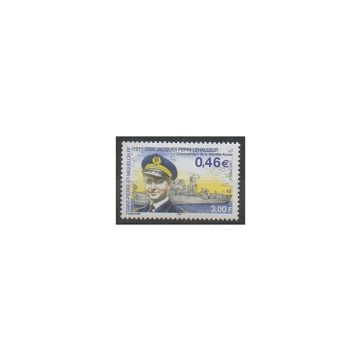 Buy this stamp of Saint-Pierre et Miquelon of the year 2001 (Nb 756).