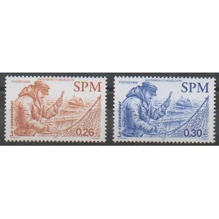 Acheter cette série de timbres de Saint-Pierre et Miquelon de l'année 2002 (No 778/779).