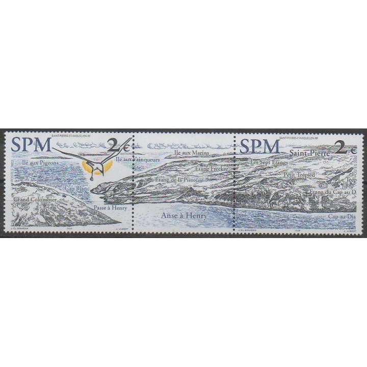 Buy this set of stamps of Saint-Pierre et Miquelon of the year 2002 (Nb 785/786).