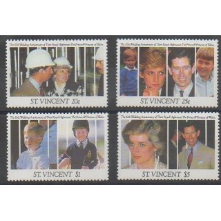 Acheter cette série de timbres de Saint-Vincent de l'année 1991 (No 1256/1259).