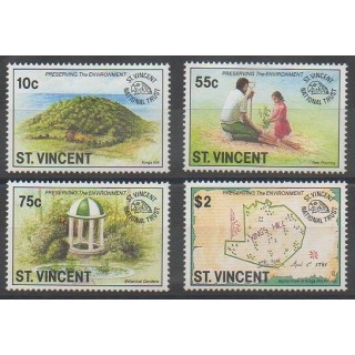 Acheter cette série de timbres de Saint-Vincent de l'année 1992 (No 1414/1417).